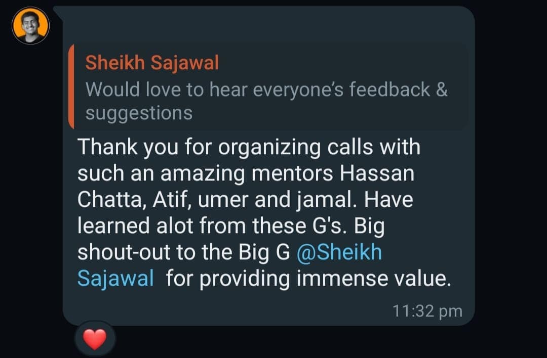 "Mentors Hassan & Jamal changed the game"