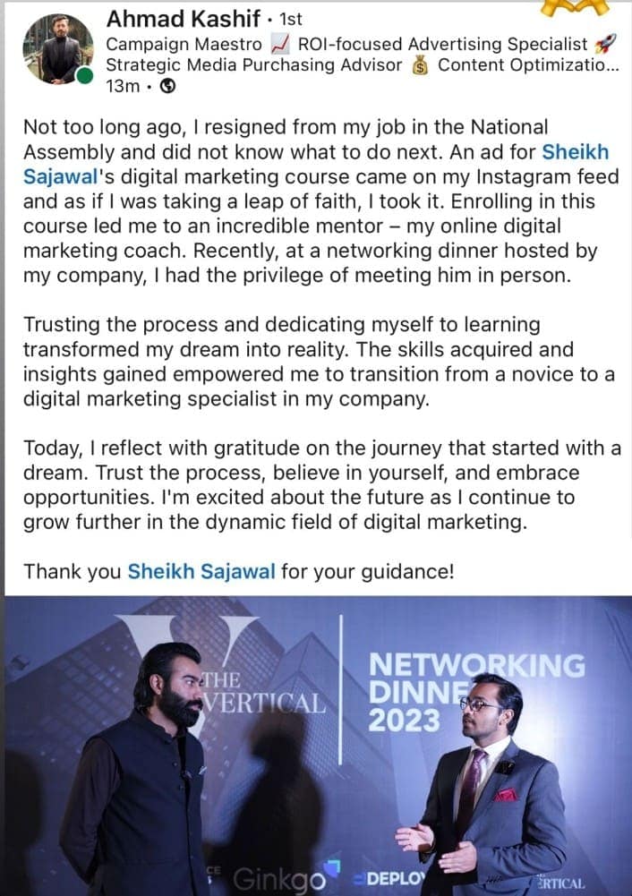 Resigned from govt job, digital marketer now